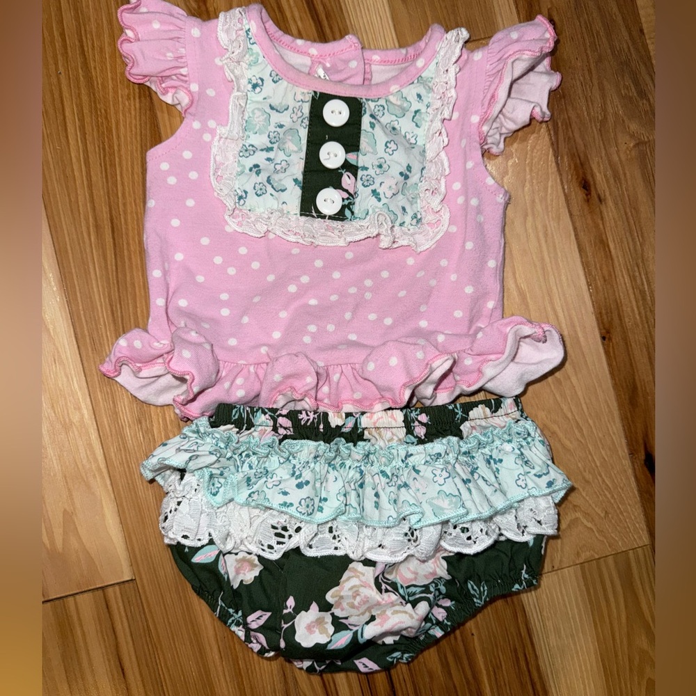 Ricrac & Ruffles peplum set